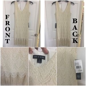 NWT Fringe Shimmery Party Dress
